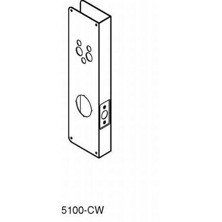 Don-Jo Classic Wrap Around for Schlage Pro Series with 2-3/4" Backset and 1-3/4" Door CW5100S